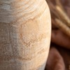 Rustic Handcrafted Wood Decorative Vase, Natural Wood, Farmhouse Style