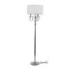 Deco 79 Metal Floor Lamp with Dangling Crystals, 16" x