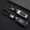 Frdelma Braided Leather Keychain, 2 Pieces Braided Car Key Fob