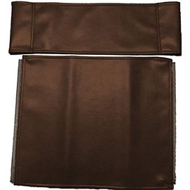 Bonded Leather Replacement Cover Set for Directors Chair (Round Stick) - Cocoa