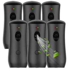 Automatic Air Freshener Spray Dispenser (6-Pack) Black