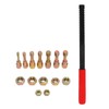 15pcs Metric Thread Chaser Set Carbon Steel Rethreading Tap Die
