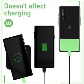 cobee Phone Lanyard, Adjustable Cell Phone Lanyard Universal Nylon Neck Strap Detachable Phone Crossbody Lanyard Phone Tether with 2pcs Phone Patches Compatible with Most Smartphones(Green)