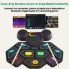 Vicbueges Electronic Drum Set, 9 Pads Roll Up Drum Kit,