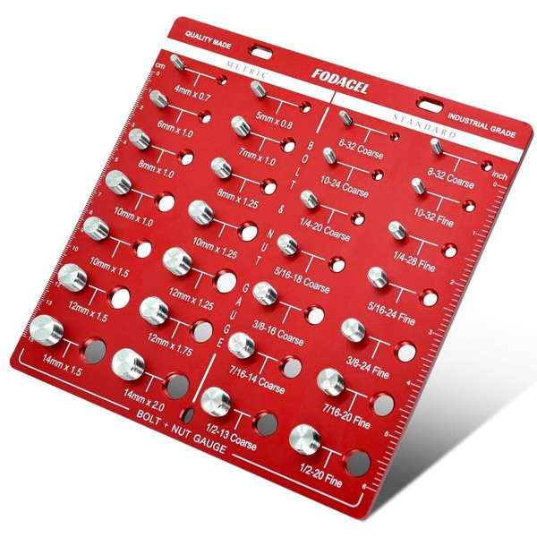 Thread Tester, 28-Bit Thread for Nuts and Bolts, Identification Gauge,