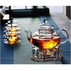 Sun's Tea Universal Solid Crystal Glass Ultra Clear Teapot Warmer