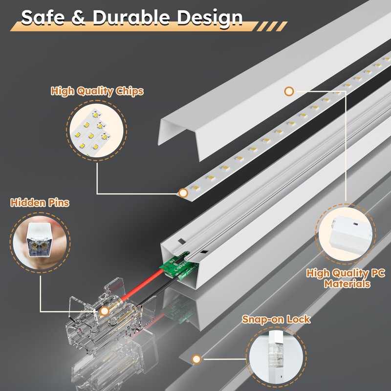 ALLYES Hexagon Garage LED Lights - Hexagonal LED Panel, 6500K,5940LM,