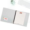 JAM PAPER Plastic 2 inch Binder - Clear 3 Ring