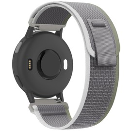 Koazon Trail Loop Nylon 20mm Watch Bands Compatible with Garmin Forerunner 55/165/Vivoactive 5,Soft Breathable Adjustable Sports Replacement Strap for Garmin Venu Sq 2/Sq/Venu Men Women