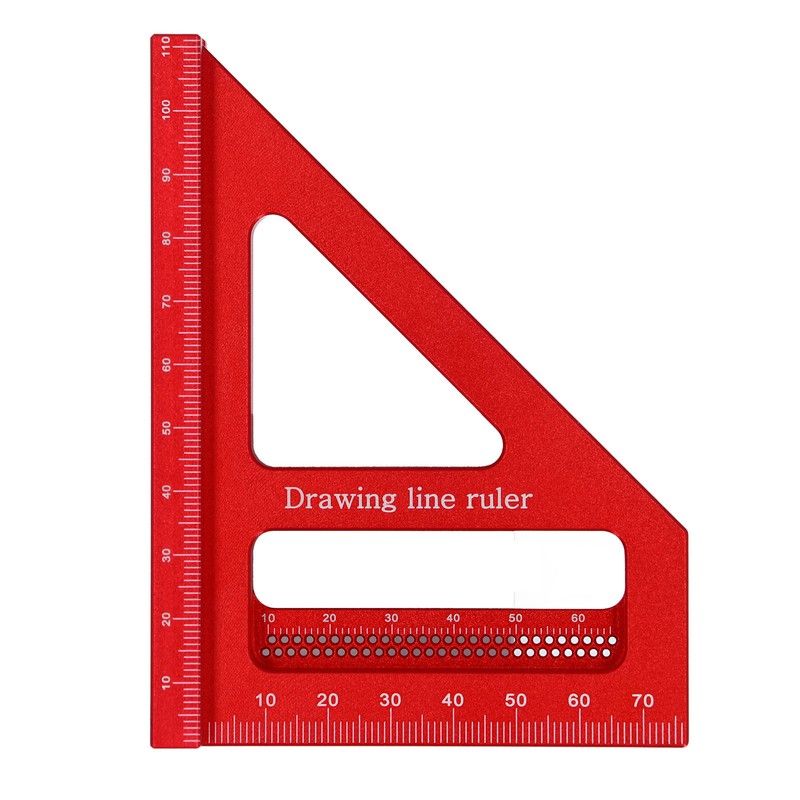 3D Multi Angle Measuring Ruler 45 90 Degree Aluminum Alloy