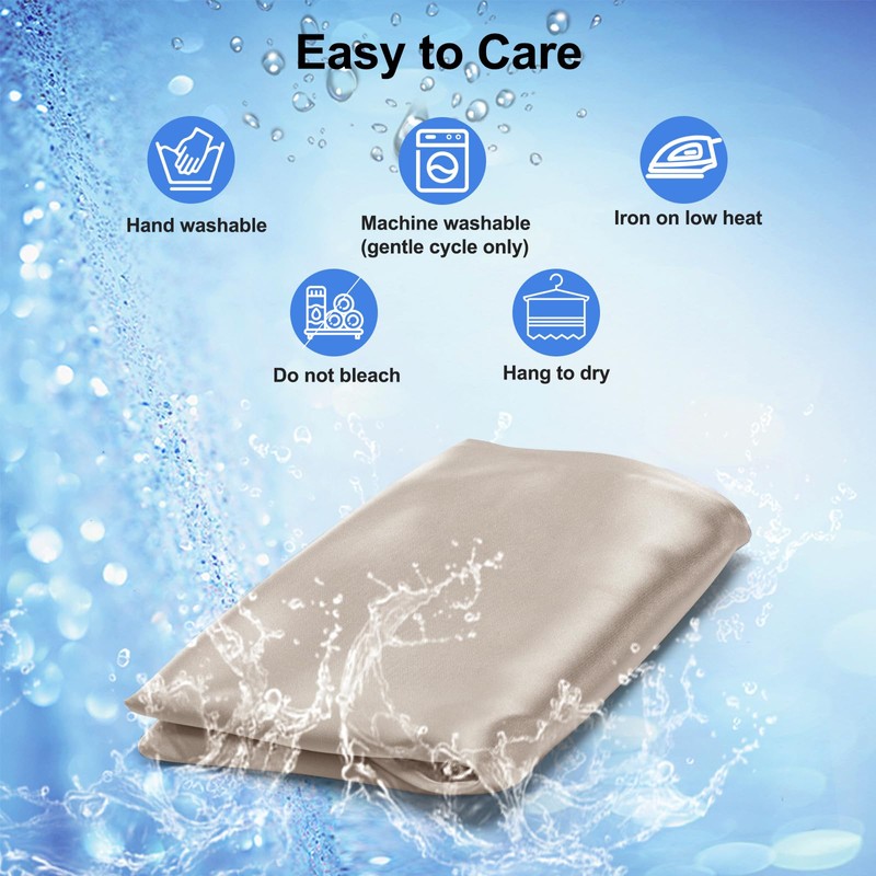 2 Pack Satin Pillowcase for Zelimun Cervical Pillow, Contour Pillow