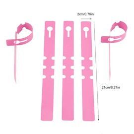 HAOHIZE Plant Tags, 100pcs Plastic Plant Labels Tree Hanging Tags Garden Markers Plant Markers for Outdoor Plants Waterproof Nursery Garden Decor Stake Tags Lawn Ornament (Pink)