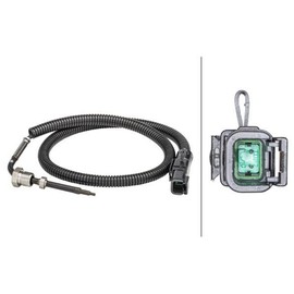 HELLA 6PT 358 181-361 Sensor, Exhaust Gas Temperature – 2-Pin – Screwed – Cable: 575 mm