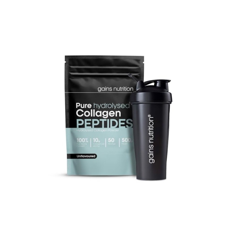GN Hydrolysed Bovine Collagen Peptides Powder, Unflavoured, Type I and