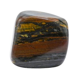 1 oz Iron Tiger Eye Crystal Tumbled Stones Polished Rocks - Natural Gem Stones for Healing - DIY Crystals for Protection