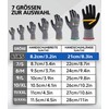 Nopaben Men’s/Women's Work Gloves, 6 Pairs, with Non-Slip Nitrile Coating,