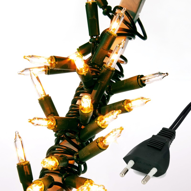 hellum 835014 50-Bulb Mini Fairy Lights, Indoor Power-Operated Transparent Warm