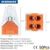 GKEEMARS 50 Pcs Push in Connectors Terminal Block 4 Conductor