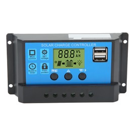 12V 24V Solar Charge Controller USB PWM Photovoltaic Solar Panel Charge Regulator with LCD Display 30A