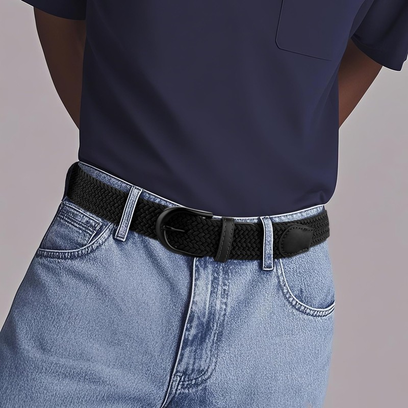 Mile High Life | Braided Stretch Elastic Belts | Pin