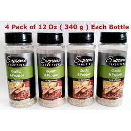 Supreme Tradition New! 4 X 12 oz Supreme Tradition Garlic and Pepper Seasoning Sealed Packed