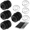 Caltric 2 Rear Axle Inner Outer CV Boot Kit for