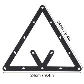 RiToEasysports Billiard Sheet 6 Piece Magic Ball Rack Holder Billiard Rack Black Triangle Ball Holder Positioning Pool Cue Accessories