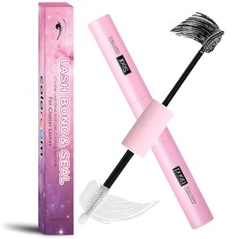 Bond and Seal Lash Glue, Lash Glue for DIY Eyelash Extensions, Super Strong Hold Latex, 2-in-1 Mascara Extension Glues, Waterproof, Cluster & Individual Lashes