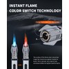 Torch Lighter, Windproof Butane Lighter with Safety Lock & Adjustable