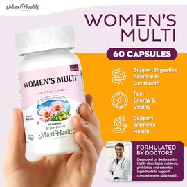 Womens Multivitamin – Methylated Multivitamin for Women with 23 Key Vitamins C, D, B6, B12, Calcium, Probiotics, Biotin & More - Energy, Skin, Nails &