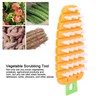 Vegetable Scrubber, Potato Scrubbing Brush Carrot Shape Hanging Vegetable Brush