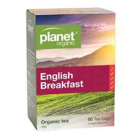 Planet Organic English Breakfast Herbal Tea 50 Tea Bags