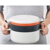 ジョセフジョセフ (Joseph Joseph) 電子レンジ調理器 スタッカブルクッキングセット ストーン/オレンジ M-クイジーン (M-Cuisine) プラスチック製 45001