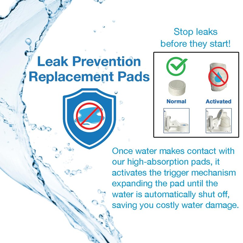 20mm 10 to 50 Pack Leak Stop Valve Replacement Pads,