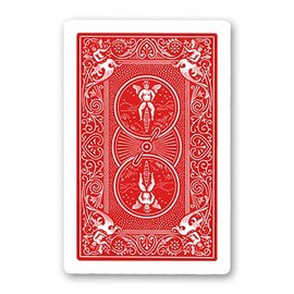Jumbo Bicycle Card (Double Back, RED/RED)