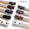 Italian Calfskin Genuine Leather Dress Belt Strap with Snaps 1''(25mm)