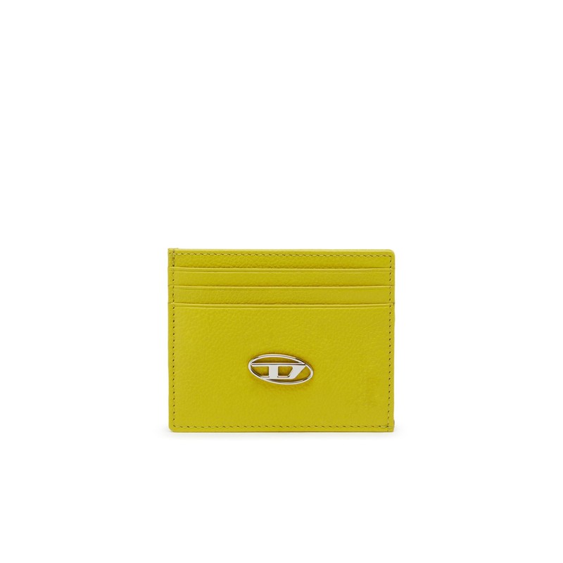 Diesel X09018P0685 Men's Cow Leather Card Case, yellow