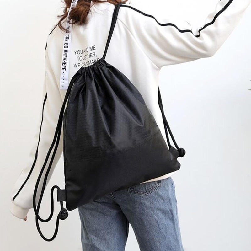 ZningEsxi Drawstring Backpack Bulk String Bag Water Pocket Gym Sports