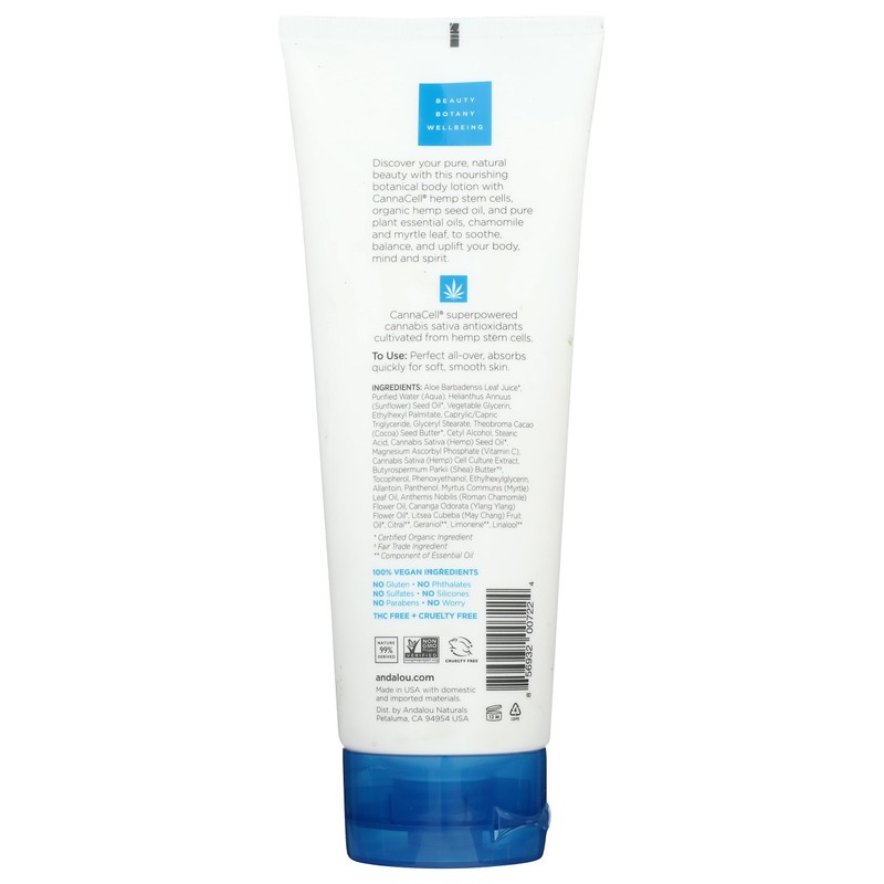 Andalou Naturals CannaCell Body Lotion, Harmony, 8 Ounce