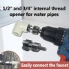Electric Drill Compatible PVC Pipe Threader Kit, PVC Pipe Threader