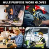 JUMPHIGH Safety Work Gloves, Men's Utility Mechanic Working Gloves for