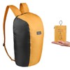 Forclaz Mochila plegable compacta de 10 litros (amarillo), Amarillo, Compacto
