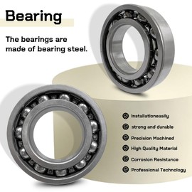 Rear Axle Bearing Seal Gasket Kit for Kawasaki Mule Series Complete Solution for 1993-2020 Models 2500 2510 2520 3000 3010 3020 4000 4010 4000Trans 4010Trans #92049-1298 11060-1251 92033-1274