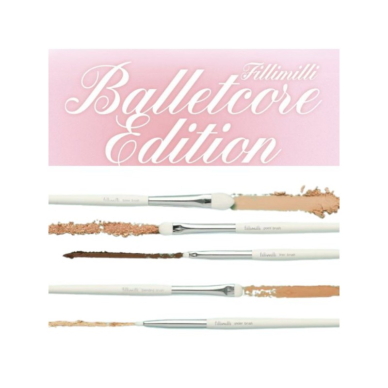 FILLIMILLI Eye Brush Pro Collection Set & Lip Brush Keyring