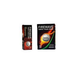 FIREWAVE Golf Ball 12 Balls 4 Packs of 3 Double Layer Tour Performance – Distance & Control – Numbered for 4 Players - Premium Double Performance Balls for Distance & Spin