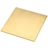sourcing map Brass Sheet, Metal Sheets Plates 3.9" Length x