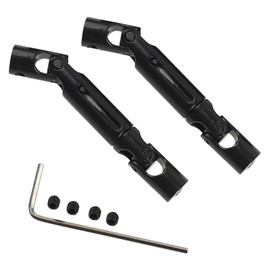 Universal RC Drive Shaft 58mm-71mm Compatible with MN Model MN90 MN91 MN45 MN99 MN96 MN99S WPL D12 B14 B16 B24 B36 C14 C24 C34 1/12 1/24 RC Crawler Car Upgrade Parts (Black)