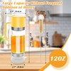 Zhaoyao No Drip 12 OZ Honey Dispenser, Glass Honey Dispenser