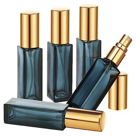 Segbeauty Parfüm Abfüller, 10ml 5 Stück Parfum Zerstäuber Für Unterwegs, Parfümzerstäuber Nachfüllbar, Nachfüllbarer Reiseduftstoff-Zerstäuber Blau, für Handtasche Reisen