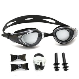 WAVE Myopic Swimming Goggles, No Leakage, Anti-Fog, UV Protection, Nearsighted Swimming Goggles